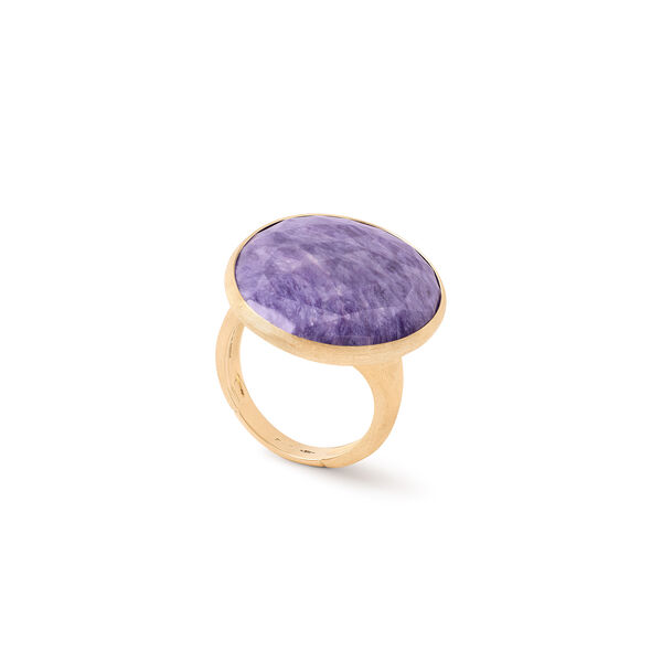 Bague Lunaria en or jaune avec chlorite