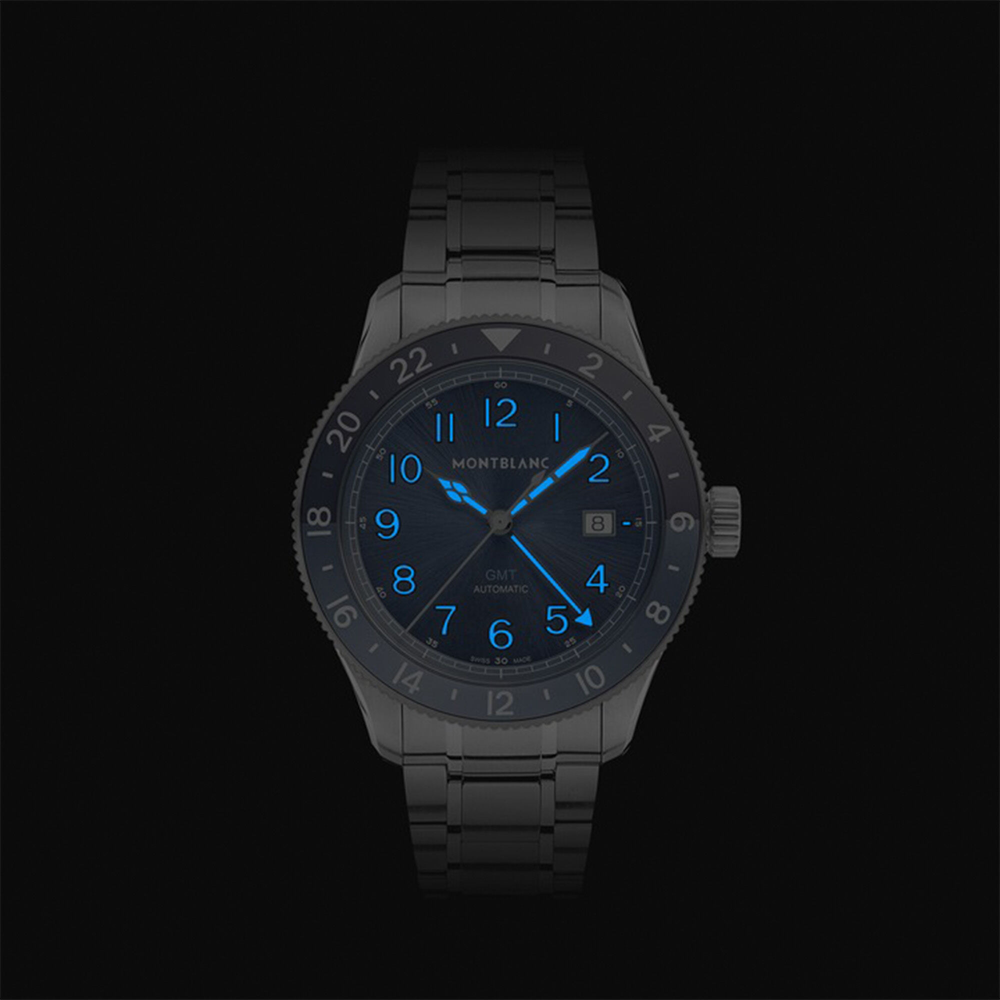 1858 0 Oxygen Automatic GMT 42 mm Stainless Steel