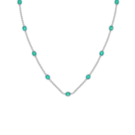 maison birks salon emerald linked necklace sg04574n em front image number 0