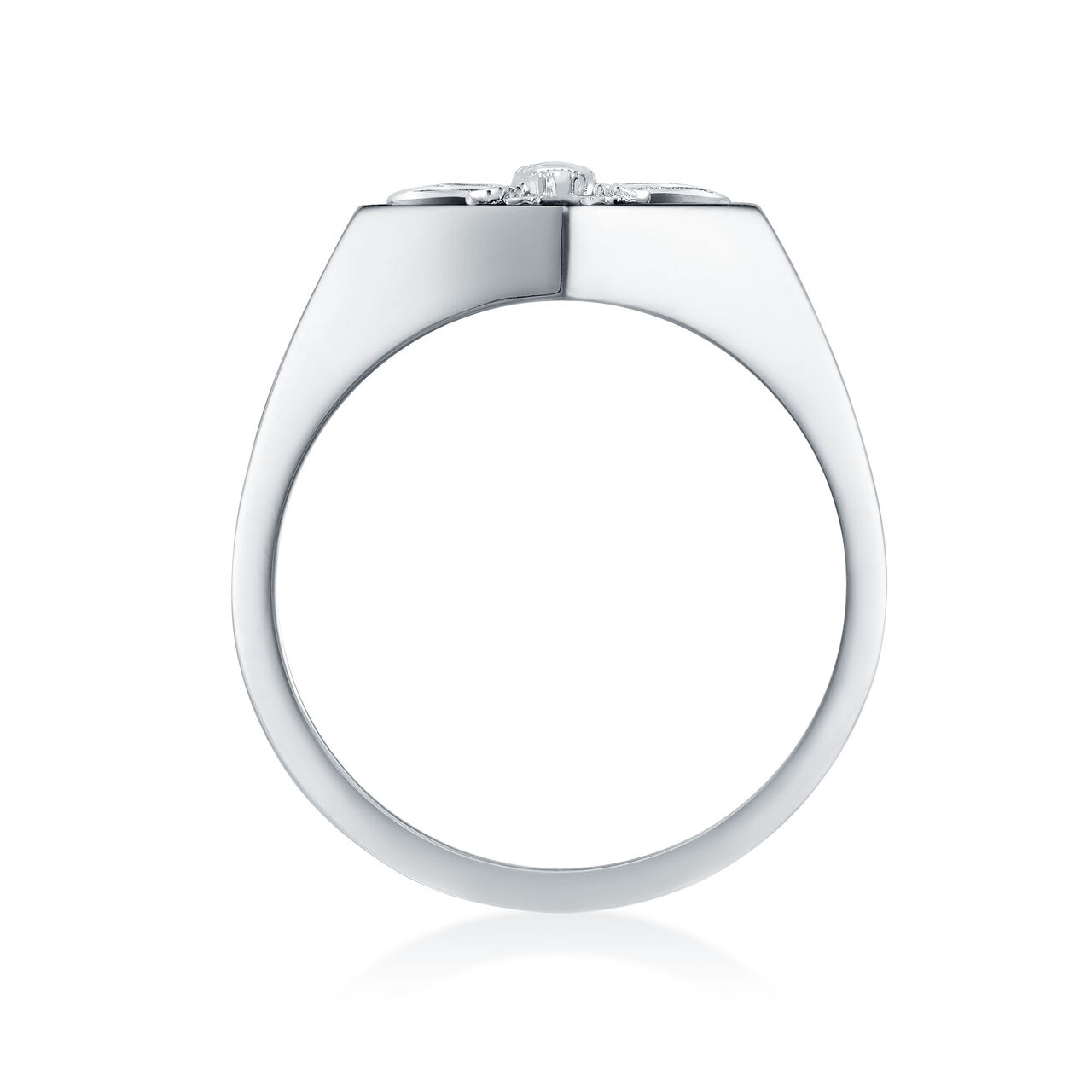Bijoux Birks Bee Chic Silver And Black Enamel Signet Ring image number 2