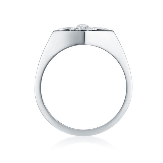 Bijoux Birks Bee Chic Silver And Black Enamel Signet Ring image number 2
