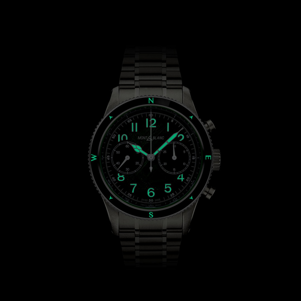 1858 0 Oxygen 44m chronographe automatique en acier inoxydable
