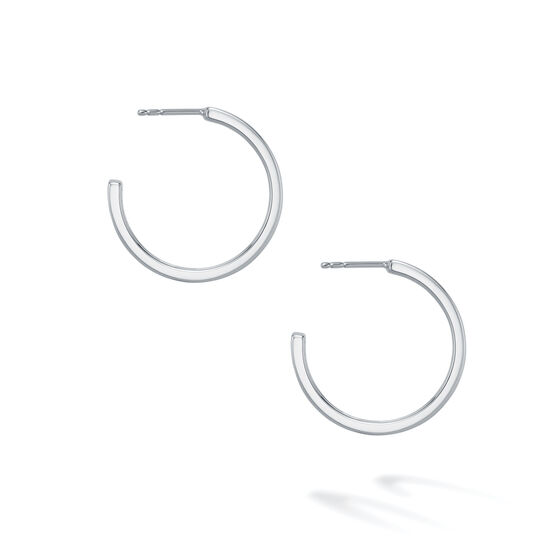 bijoux birks essentials 20mm bold sterling silver hoop earrings image number 2