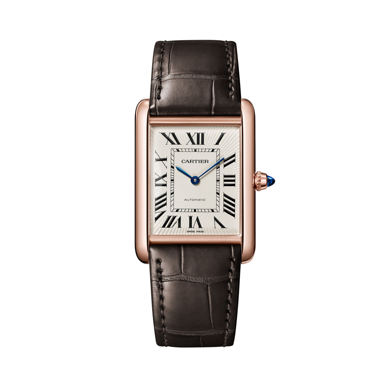 Cartier Tank Louis Cartier 38 X 28 mm automatique en or rose, grand mod&egrave;le image number 0