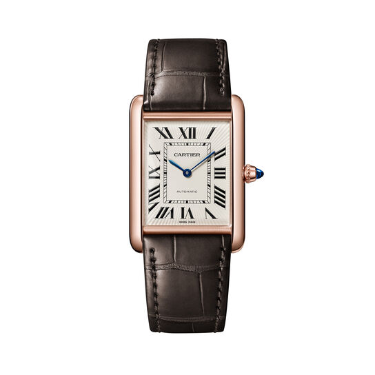 Cartier Tank Louis Cartier 38 X 28 mm automatique en or rose, grand mod&egrave;le image number 0