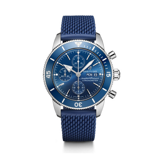 breitling superocean heritage chronograph 44 steel rubber strap folding clasp a13313161c1s1 image number 0