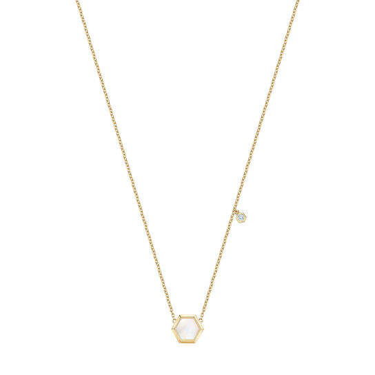 Bijoux Birks Bee Chic Mother Of Pearl Necklace With Diamond image number 0