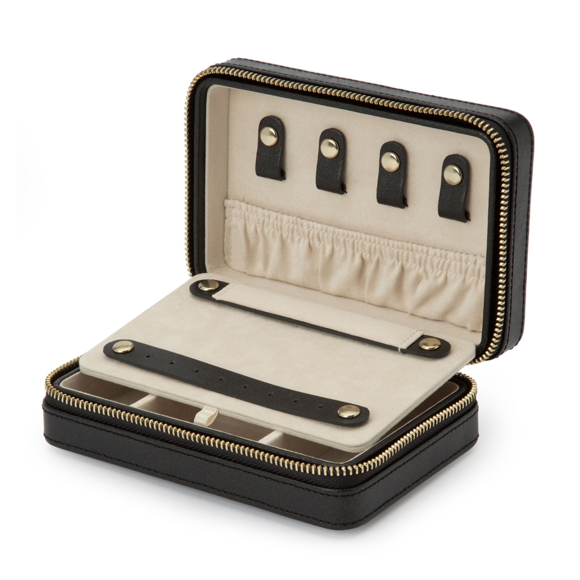 Palermo Black Anthracite Zip Case | Wolf 1834 Luxury Accessories