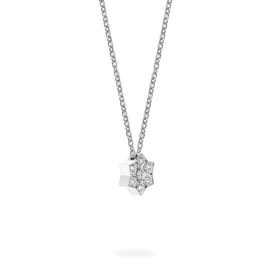 Birks Snowflake White Gold Pendant, Small Side image number 2