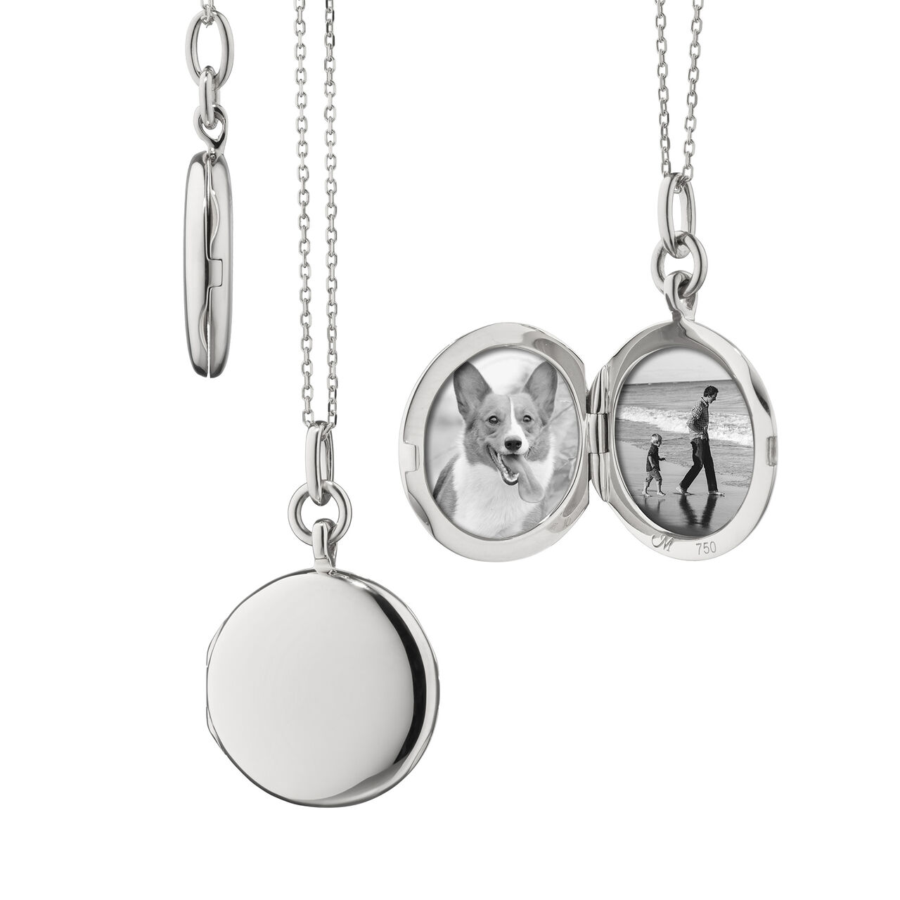Monica Rich Kosann Slim Lockets Quinn Silver Pendant 43165 image number 2
