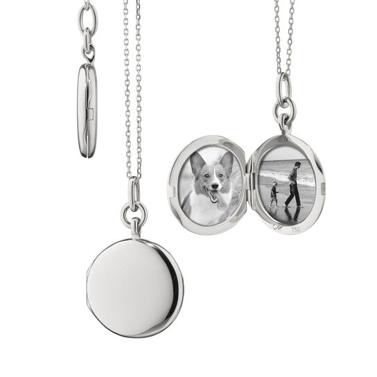 Monica Rich Kosann Slim Lockets Quinn Silver Pendant 43165 image number 2
