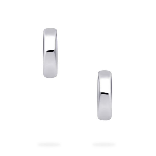 Birks Essentials Sterling Silver 13 mm Huggie Earrings image number 2