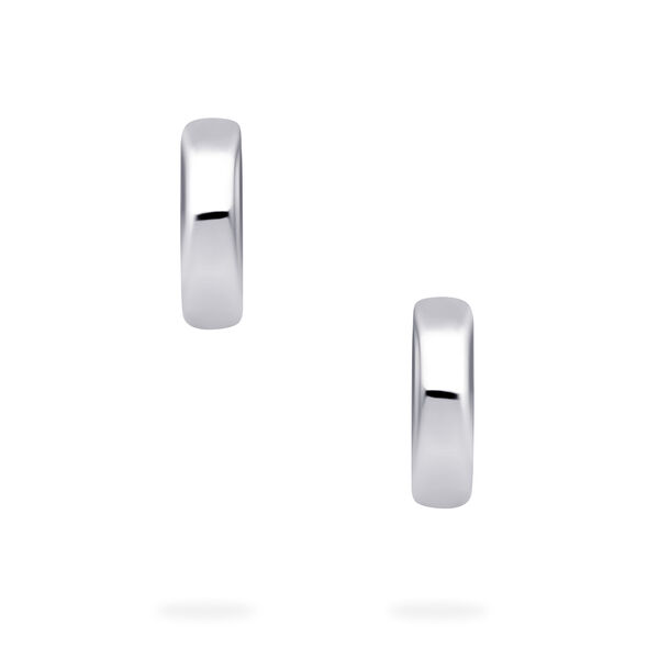 Sterling Silver 13 mm Huggie Earrings