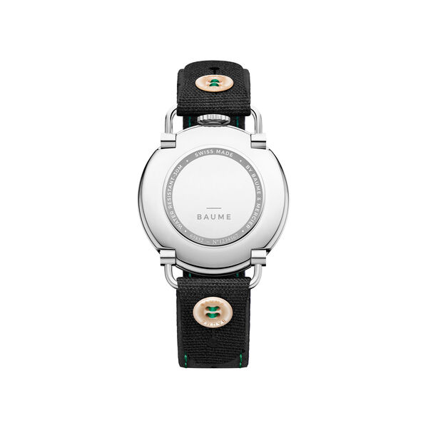 Baume 41 mm petites secondes quartz en acier inoxydable
