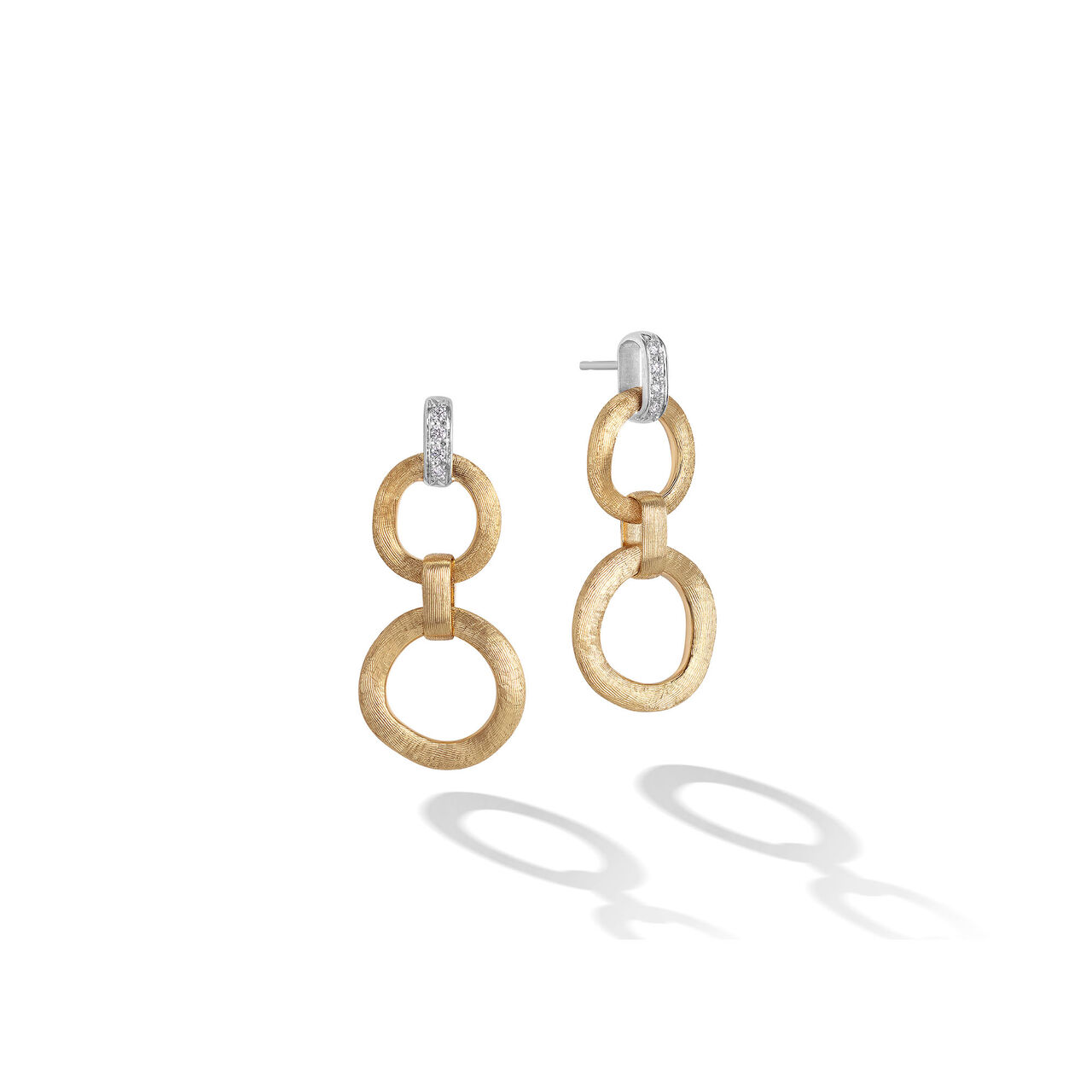 Jaipur Yellow Gold and Diamond Drop Earrings image number 0