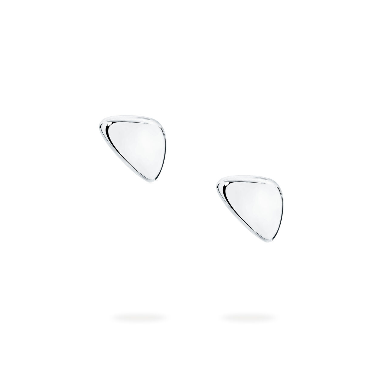 bijoux birks iconic silver pebble earrings image number 0