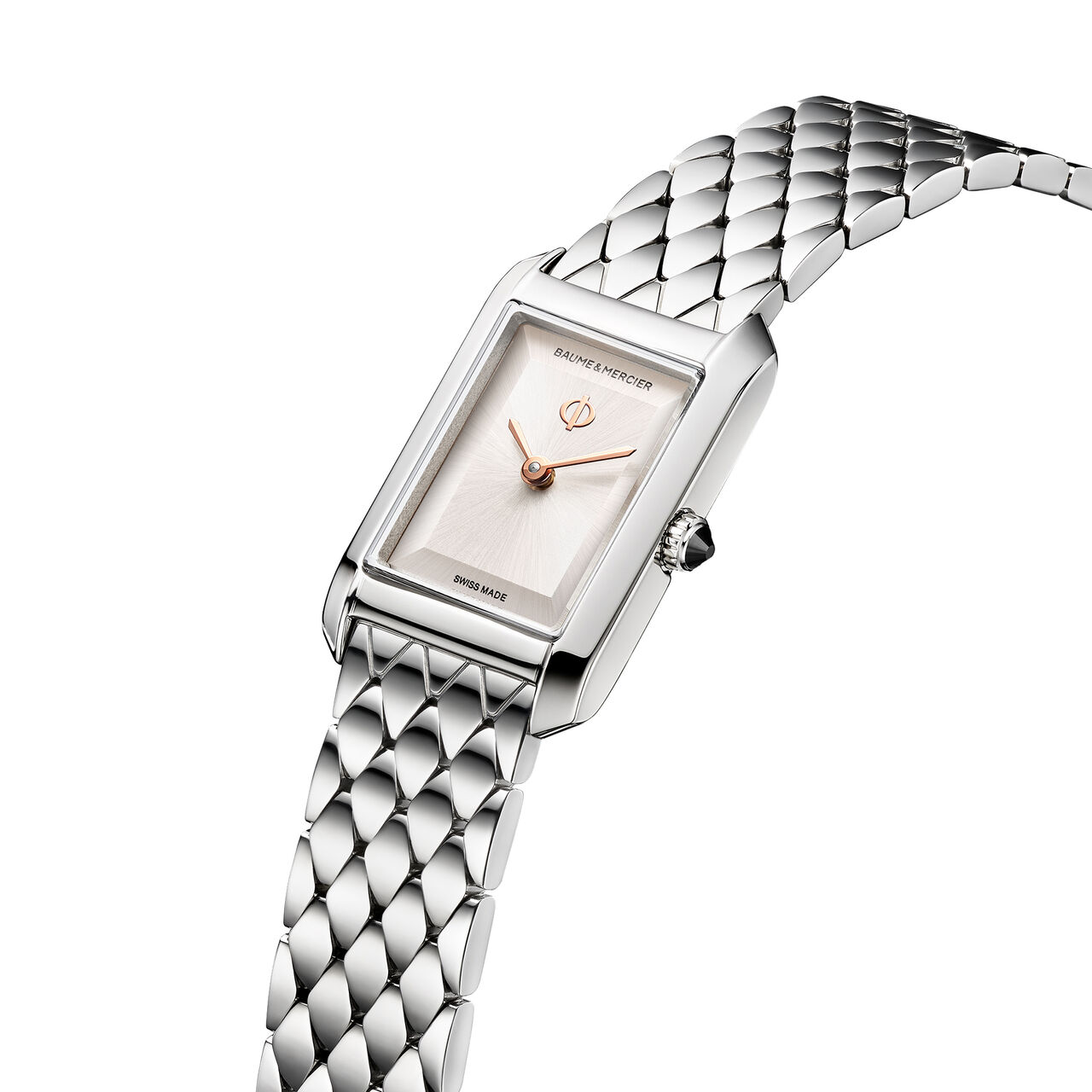 Baume & Mercier Hampton 28 X 18 mm quartz en acier inoxydable image number 1