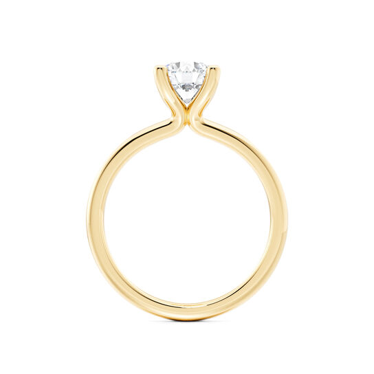 Birks Ros&eacute;e du Matin Round-Cut Solitaire Diamond Engagement Ring in Yellow Gold image number 2