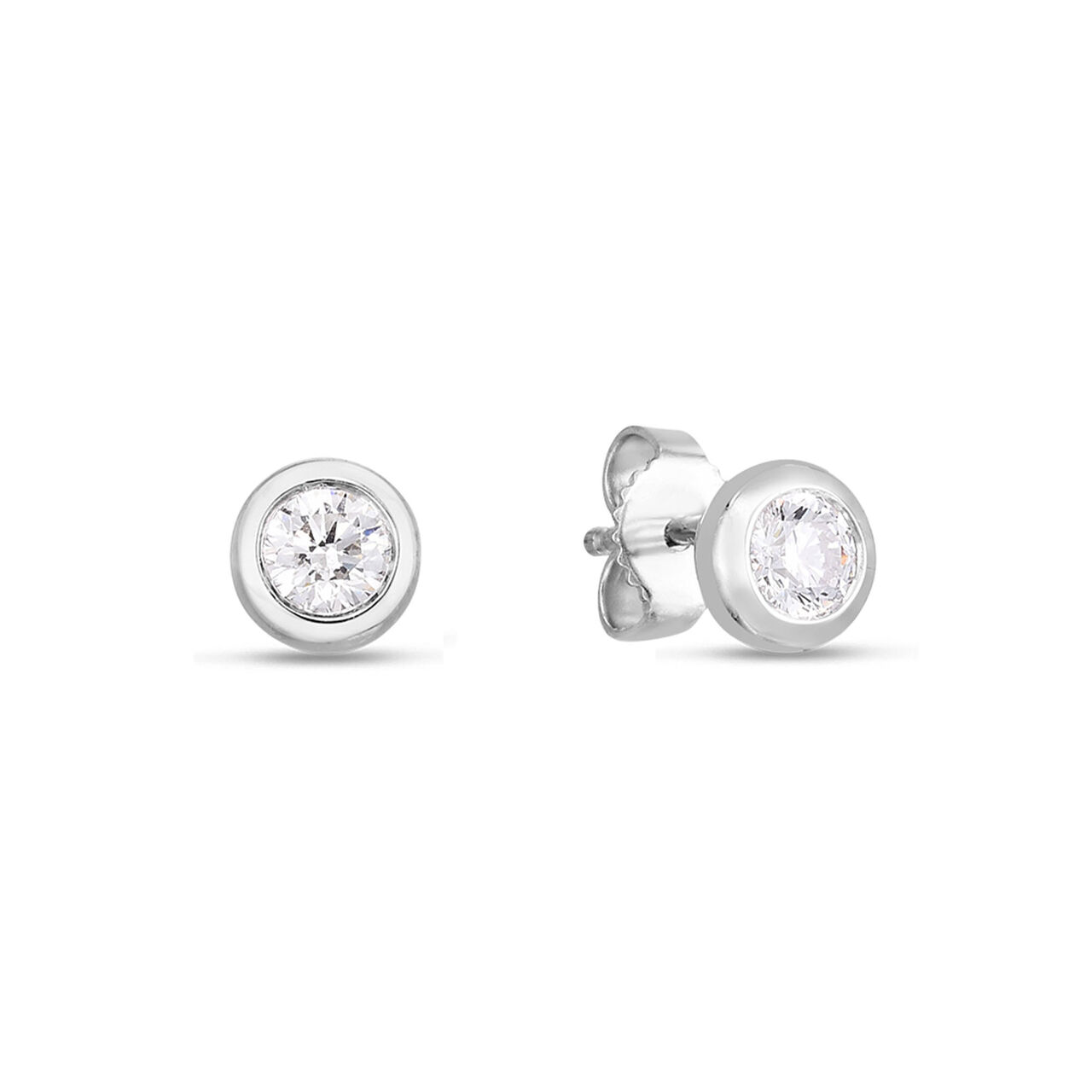 Diamonds By The Inch White Gold and Diamond Stud Earrings image number 0