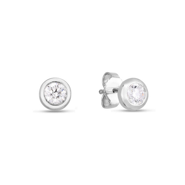 Diamonds By The Inch White Gold and Diamond Stud Earrings