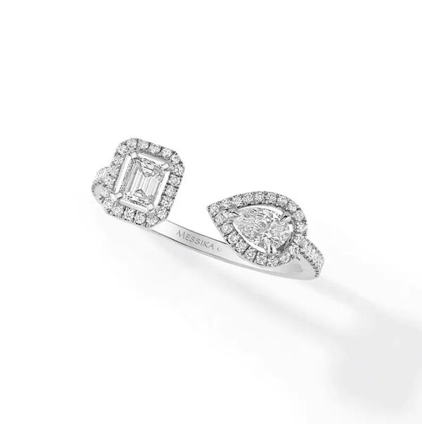 My Twin White Gold and Diamond Pav&eacute; Ring