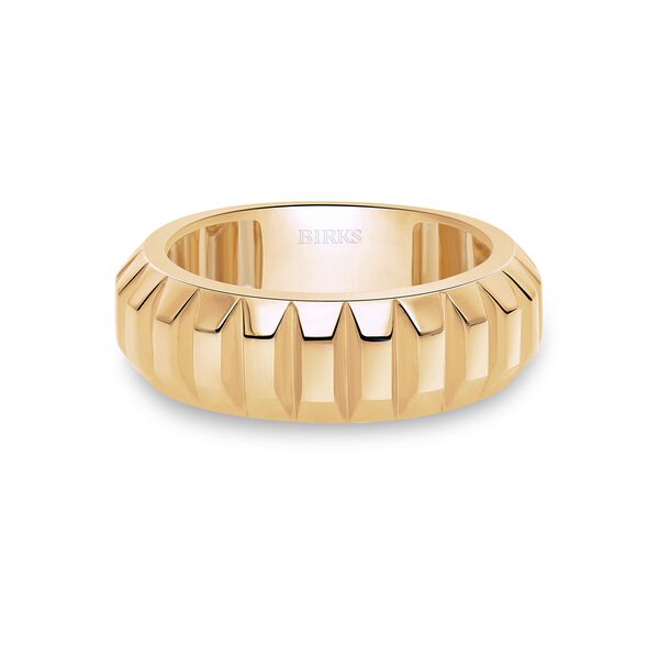 Yellow Gold Textured Ring