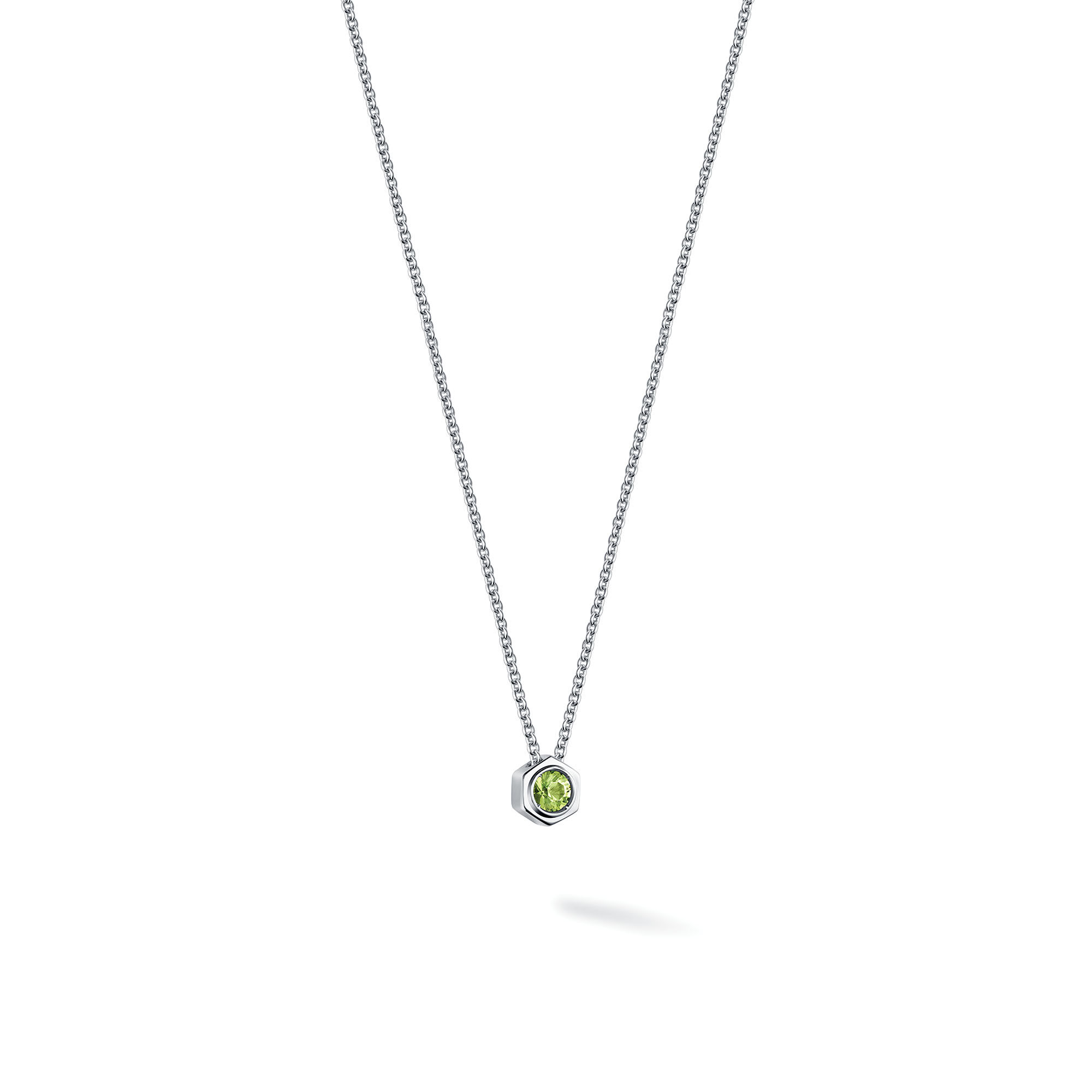Peridot and Silver Necklace Birks Bee Chic
