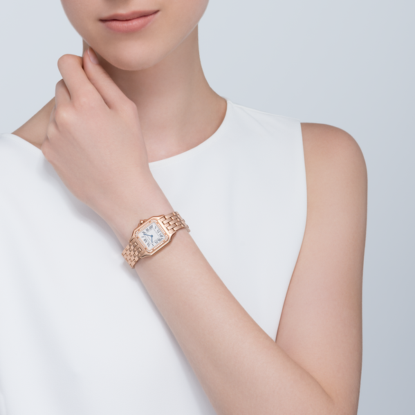 Panthère de Cartier Medium Quartz 27 x 36 mm Rose Gold and Diamond