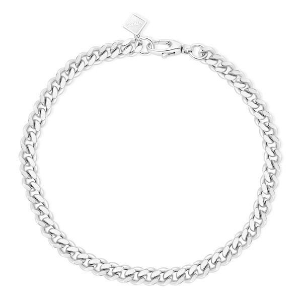 Bracelet &agrave; maillons gourmette en argent sterling