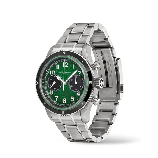 1858 0 Oxygen 44m chronographe automatique en acier inoxydable