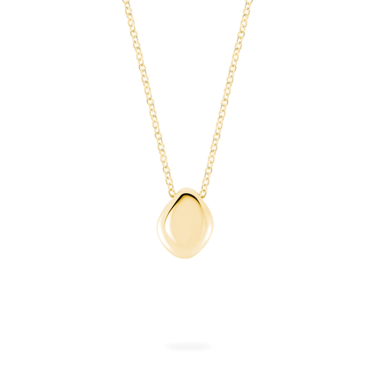 bijoux birks pebble yellow gold pendant image number 0