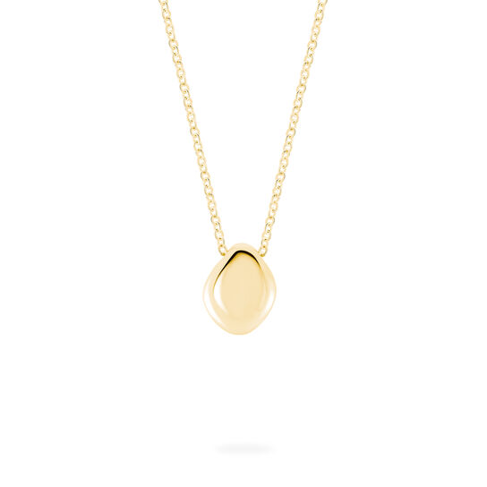 bijoux birks pebble yellow gold pendant image number 0