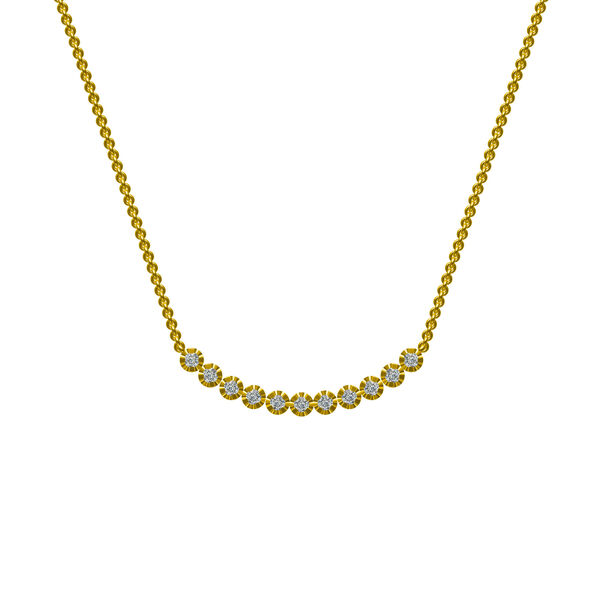 Yellow Gold and Diamond Necklace
