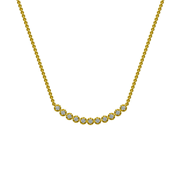 Collier en or jaune et diamants