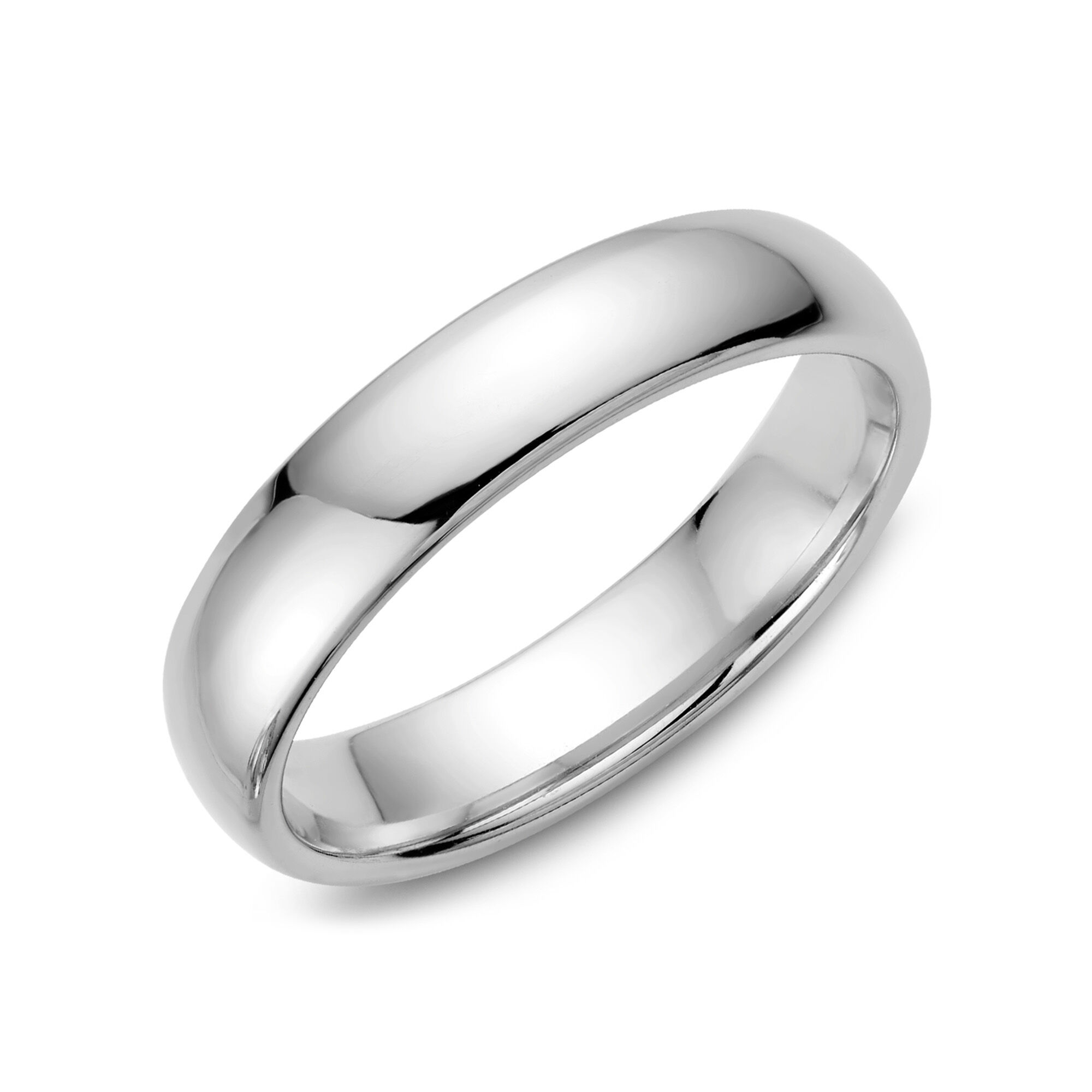 Wedding Band in White Gold or Platinum Birks