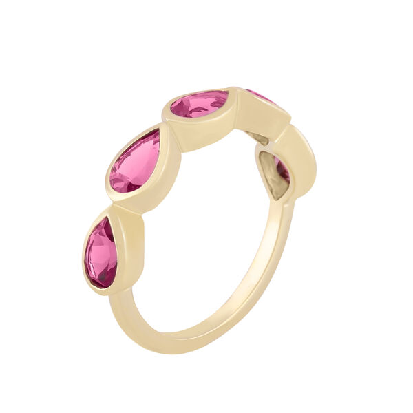 Pear Shape Pink Tourmaline Ring