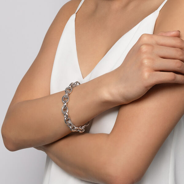 Bracelet à mailles en argent