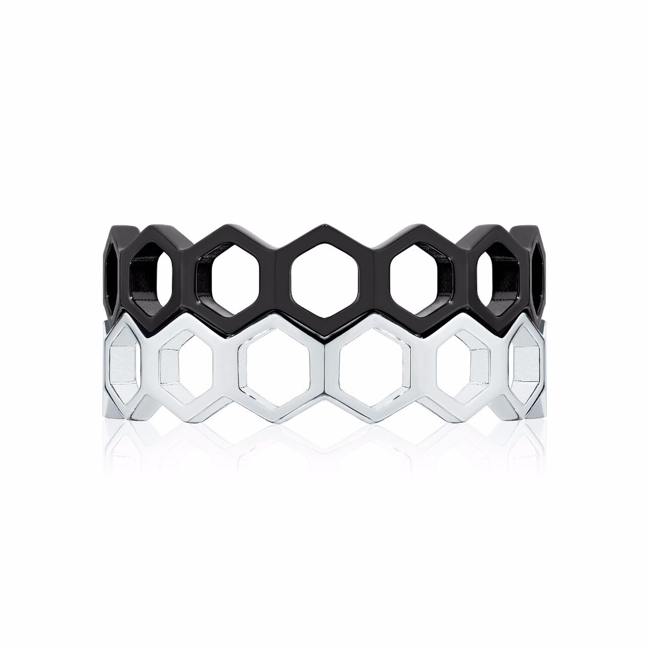 Stackable Titanium Bee Chic Ring image number 1
