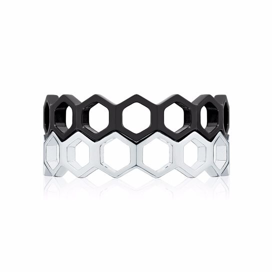 Stackable Titanium Bee Chic Ring image number 1