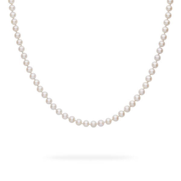 Collier de perles 7,5-8 mm de culture d'eau douce en argent sterling