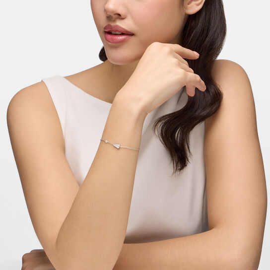 Birks Beekeeper Sterling Silver and Diamond Bracelet on model image number 1
