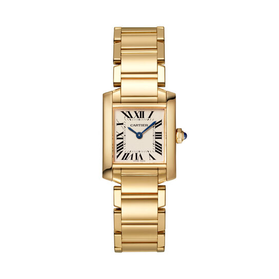 maison birks cartier tank francaise watch small model yellow gold wgta0031 image number 0