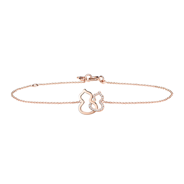 Wulu Petite Rose Gold and Diamond Bracelet