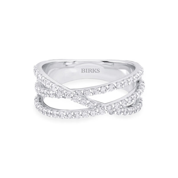 Bague en diamants et or blanc, petite