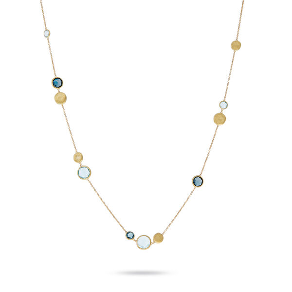 Jaipur Color Yellow Gold Topaz Necklace