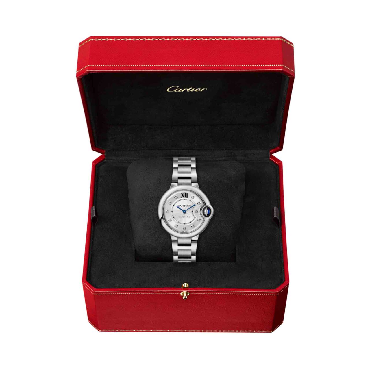 ballon bleu cartier automatic 33 steel diamond w4bb0021 box image number 2