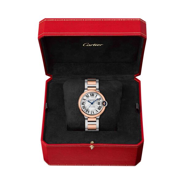 Ballon Bleu de Cartier 36 mm automatique en or rose et acier inoxydable