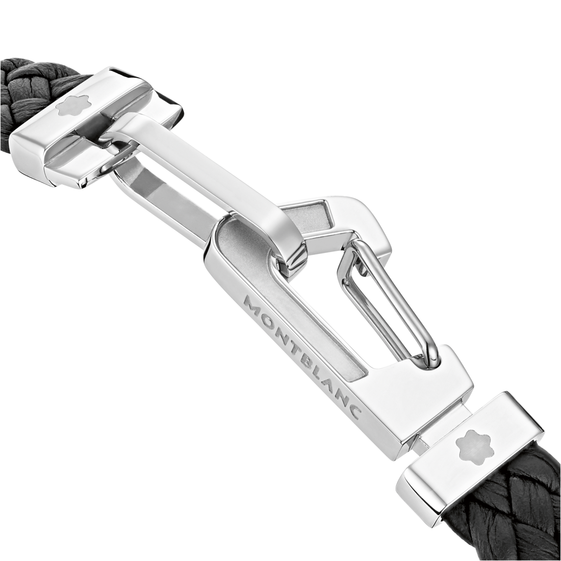 Wrap Me Black Leather and Stainless Steel Bracelet