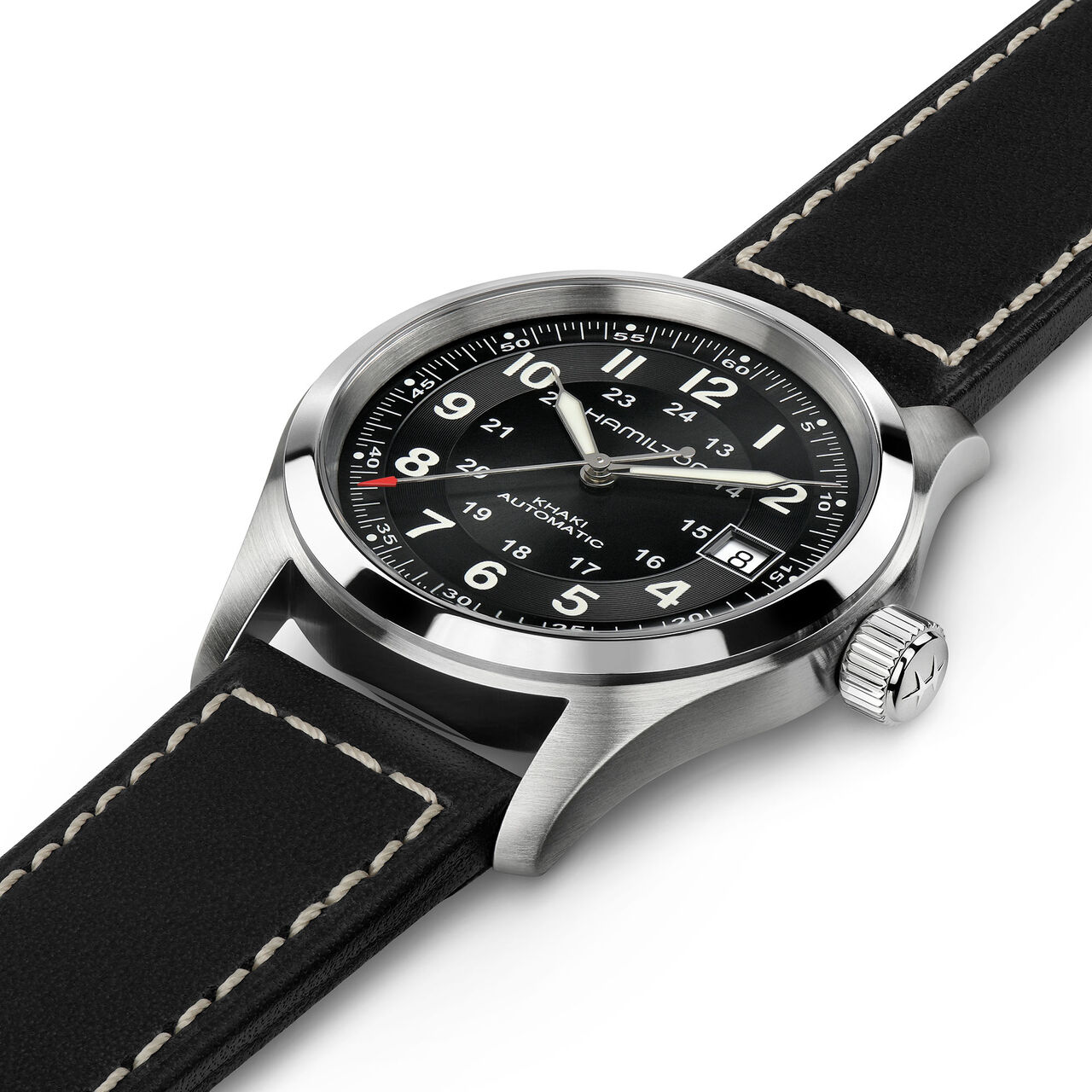 Hamilton Khaki Field 38 mm automatique en acier inoxydable image number 3