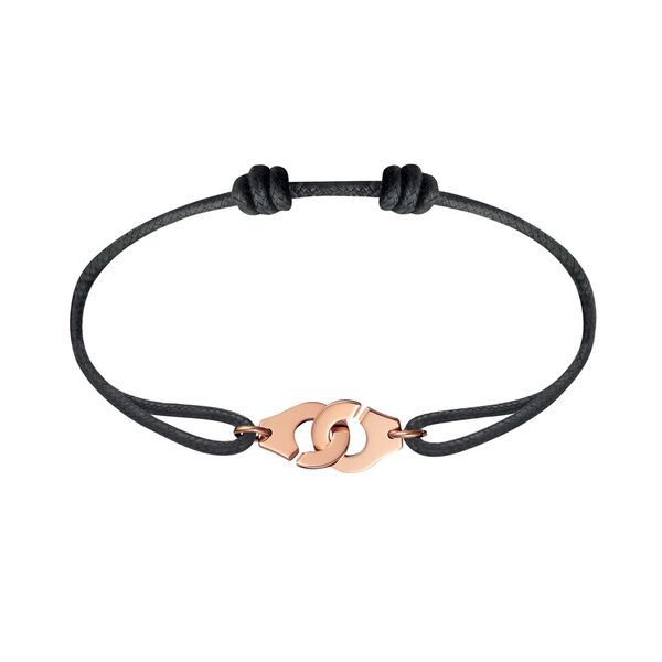 Bracelet cordon Menottes R10 en or rose